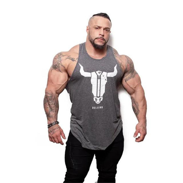 Muscular Man Fitness Short-Sleeved Stretch Round Neck Fitness T-Shirt Hot Style