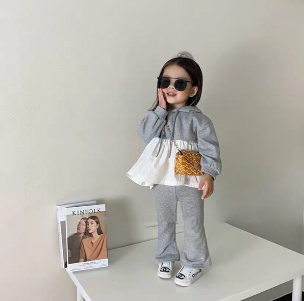 Children's Flared Pants Knit Suit, Children's Sweater Suit