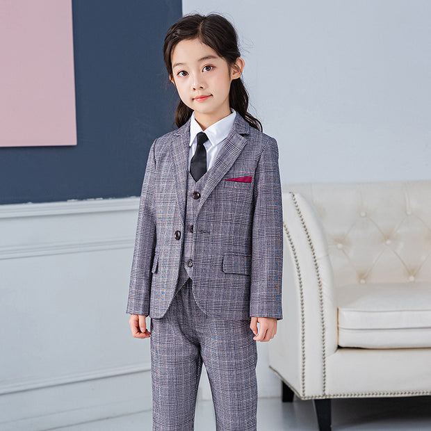 Girls' Little Suit Suit Little Girl Temperament Stage