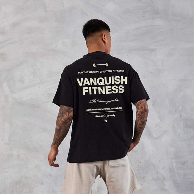 Man T-Shirt Sports Fitness Boxy Oversized T-Shirt Hiphop Sty