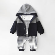 One-piece suit and jacket, baby padded suit