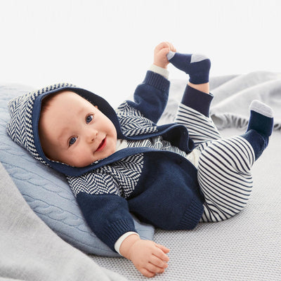 One-piece suit and jacket, baby padded suit