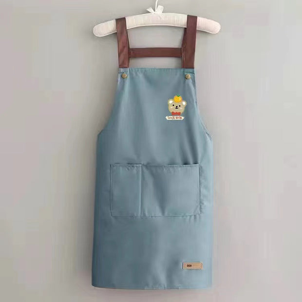 Waterproof And Oil-proof Kitchen Apron For Men And Women At Home