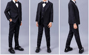 Children's Black Suit Boy Dress Suit Flower Girl Suit Wedding Show