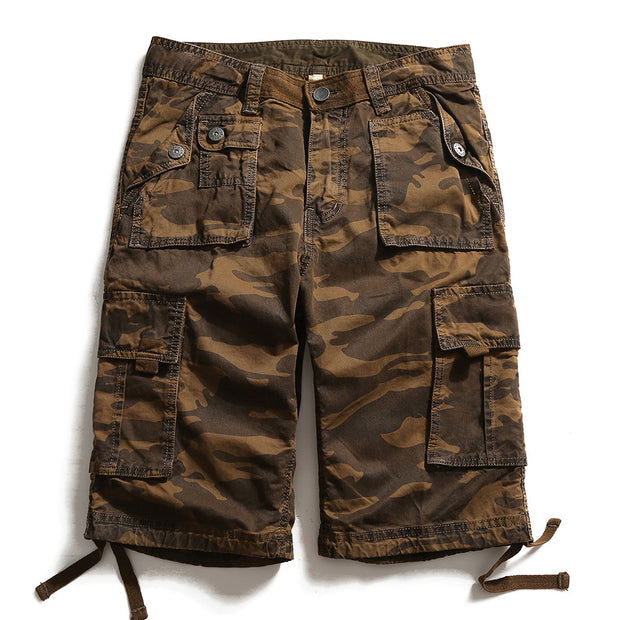 Camouflage Shorts Men's Plus Size Men's Pants Big Pocket Tooling 5-point Pants