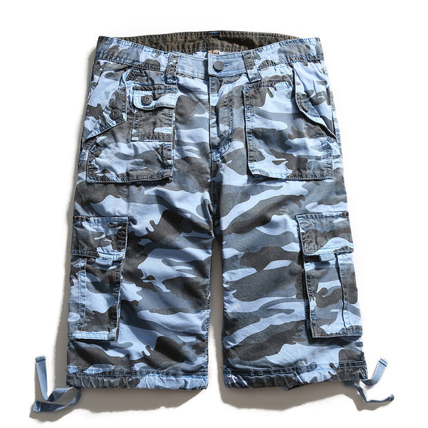 Camouflage Shorts Men's Plus Size Men's Pants Big Pocket Tooling 5-point Pants