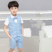 Boys' Suit Dress Vest Shorts Baby Suit