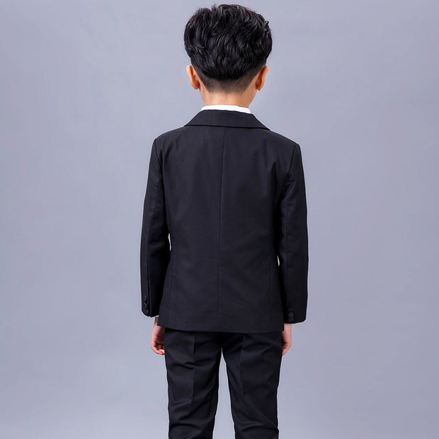 Children's Black Suit Boy Dress Suit Flower Girl Suit Wedding Show