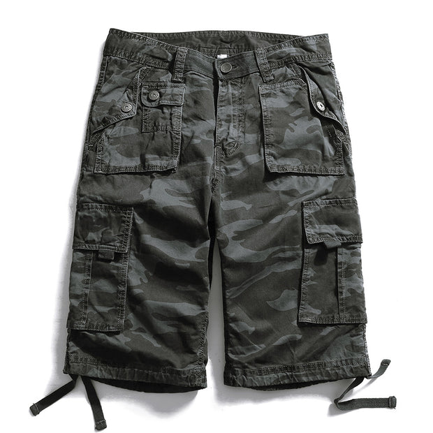 Camouflage Shorts Men's Plus Size Men's Pants Big Pocket Tooling 5-point Pants